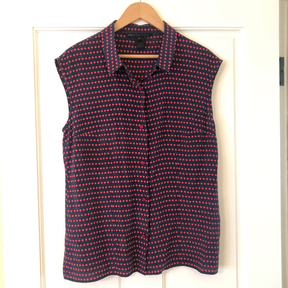 Marc Jacobs Silk Button Down